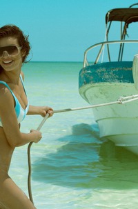 Gabriela Giovanardi Teasing Nude On The Beach