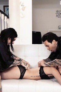 Tattooed Adria Rae Sharing Hard Dick