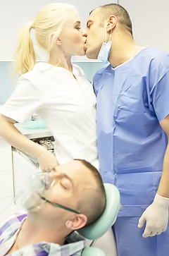 Sexy blond gets fucked by doctor