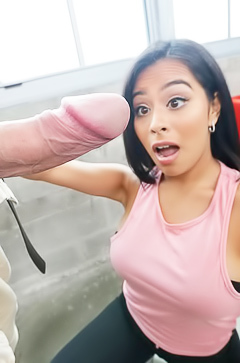 Strong dick for asian Monica
