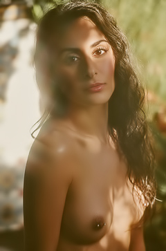 Leighla Explores Seduction in Black Lace Among Natures Bounty