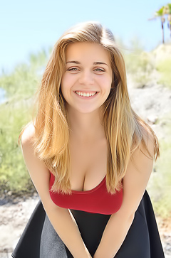 Lindsey FTV on Display: Boldly Upskirting the Open Road